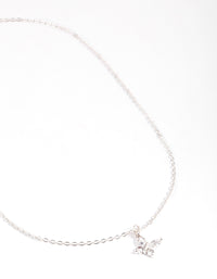 Silver Asymmetrical Butterfly Necklace - link has visual effect only