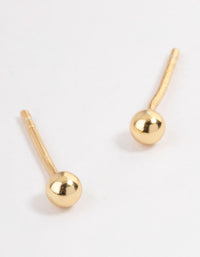 Sterling Silver Ball Stud Earrings - 3mm - link has visual effect only