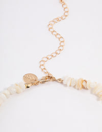 Gold Chipped Shell Necklace - link has visual effect only