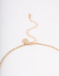 Gold Double Row Dainty Y-Shape Necklace - link has visual effect only