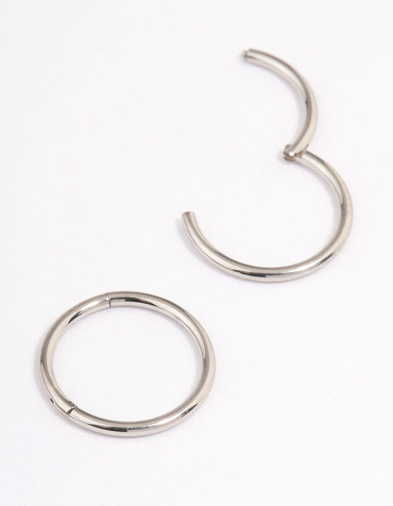 Surgical Steel Fine Sleeper Earrings 8mm - Lovisa