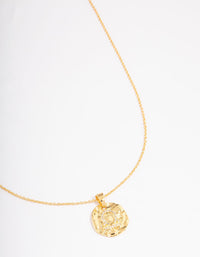 Gold Plated Libra Coin Pendant Necklace - link has visual effect only