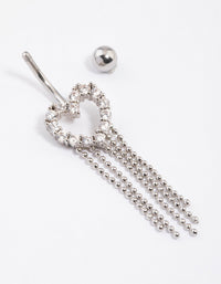 Surgical Steel Heart Trail Strand Belly Ring - link has visual effect only