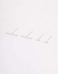 Sterling Silver Bar Earring Pack - link has visual effect only