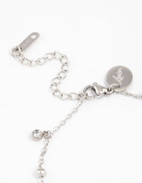 Surgical Steel Ball & Bezel Charm Bracelet - link has visual effect only