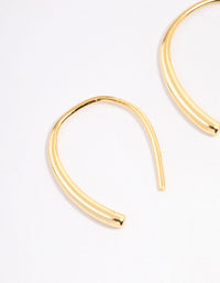 Gold Plated Sterling Silver Wishbone Threader Earrings - link has visual effect only