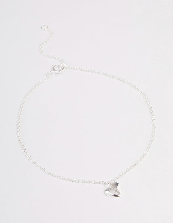 Sterling Silver Heart Locket Bracelet - Lovisa