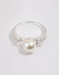 Silver Plated Enchanting Pearl Ring - link has visual effect only