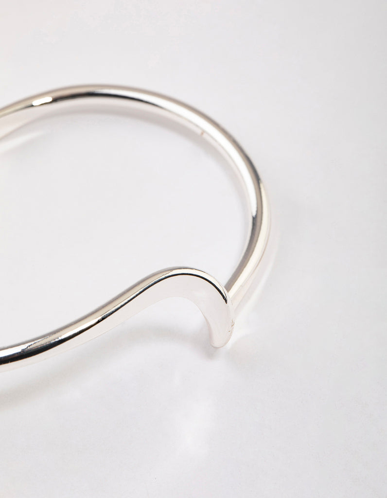 Silver Bold Wave Cuff - Lovisa