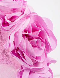 Fabric Rose & Knotted Headband - link has visual effect only