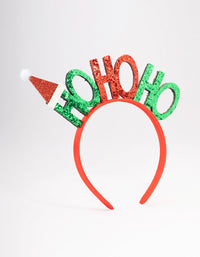 Kids Christmas Glitter Ho-Ho-Ho Headband - link has visual effect only