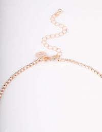 Rose Gold Diamante Heart Y-Shape Drop Necklace - link has visual effect only