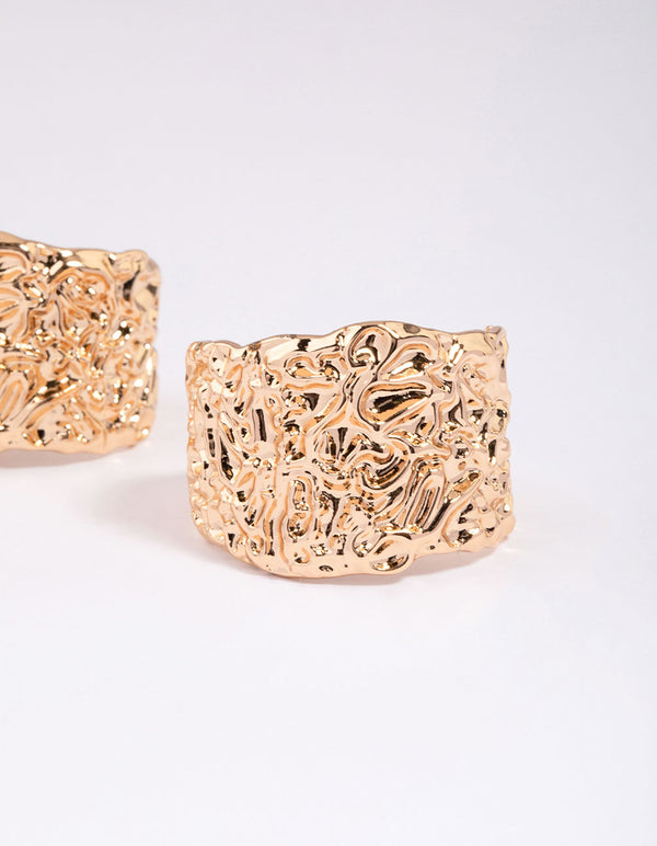 Lovisa Gold Double Glitter & Orb Hoop Earrings in 2023