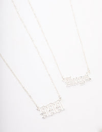 Silver Plated Angel Number '999' Necklace Pack - link has visual effect only