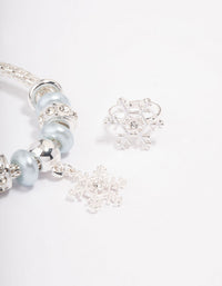 Kids Silver Christmas Snowflake Bracelet & Ring Pack - link has visual effect only