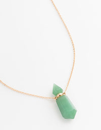 Gold Semi-Precious Bottle Short Necklace - link has visual effect only