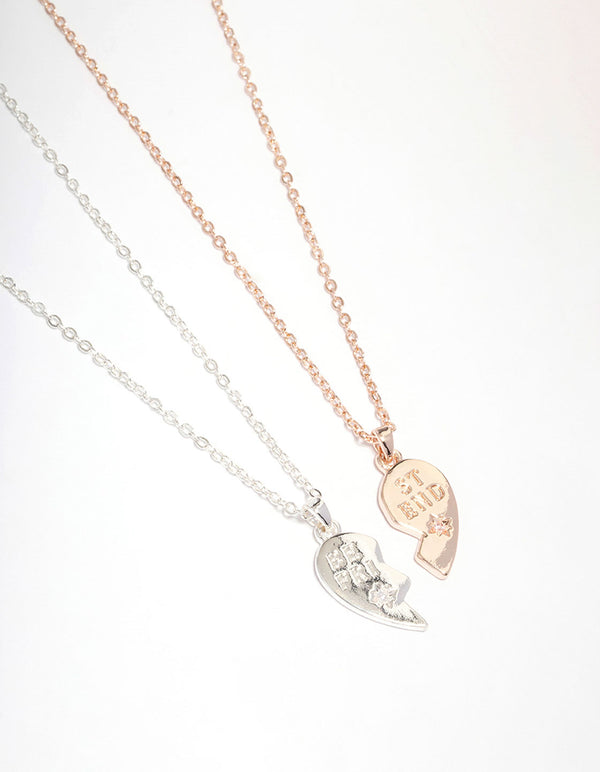 Bff deals heart necklace