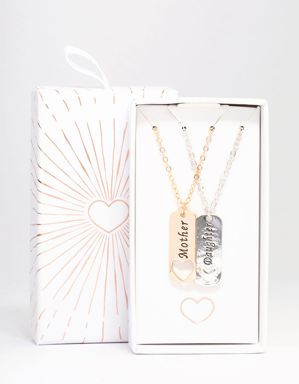 Mixed Metal Mother & Daughter Necklace Pack - Lovisa