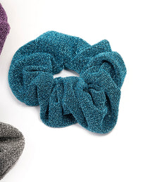 Fabric Glitter Hair Scrunchie 3-Pack - link has visual effect only