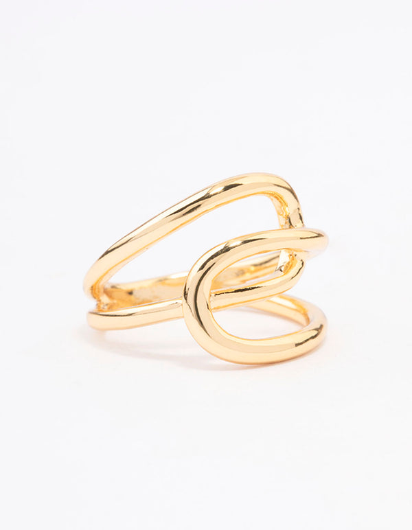 Gold Plated Interlocked Ring - Lovisa