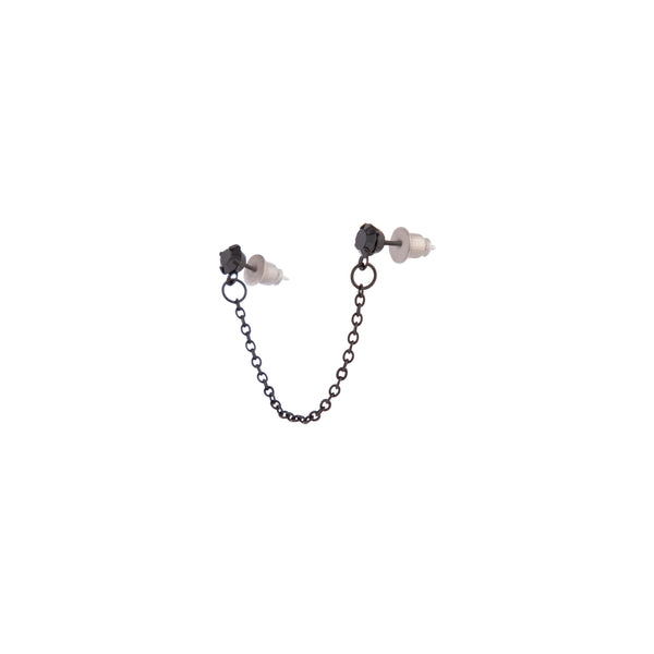 Buy Gilt Chain Silver Earrings | Boldiful