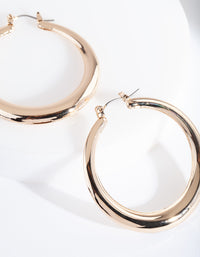 Gold Circle Hoop Earrings - link has visual effect only