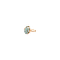 Gold Blue Marble Stone Set Ring - link has visual effect only